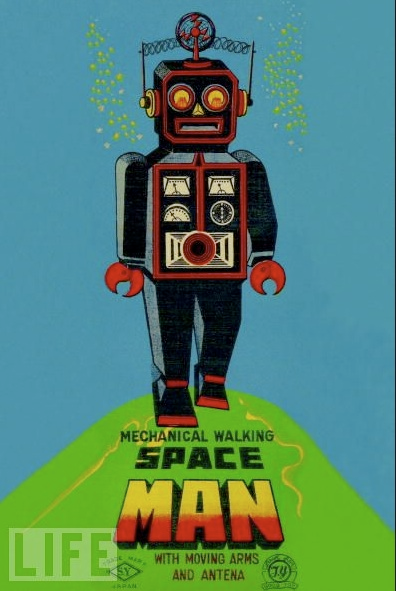 Illustration for article titled The Trippy Robot Toys of Yesteryear